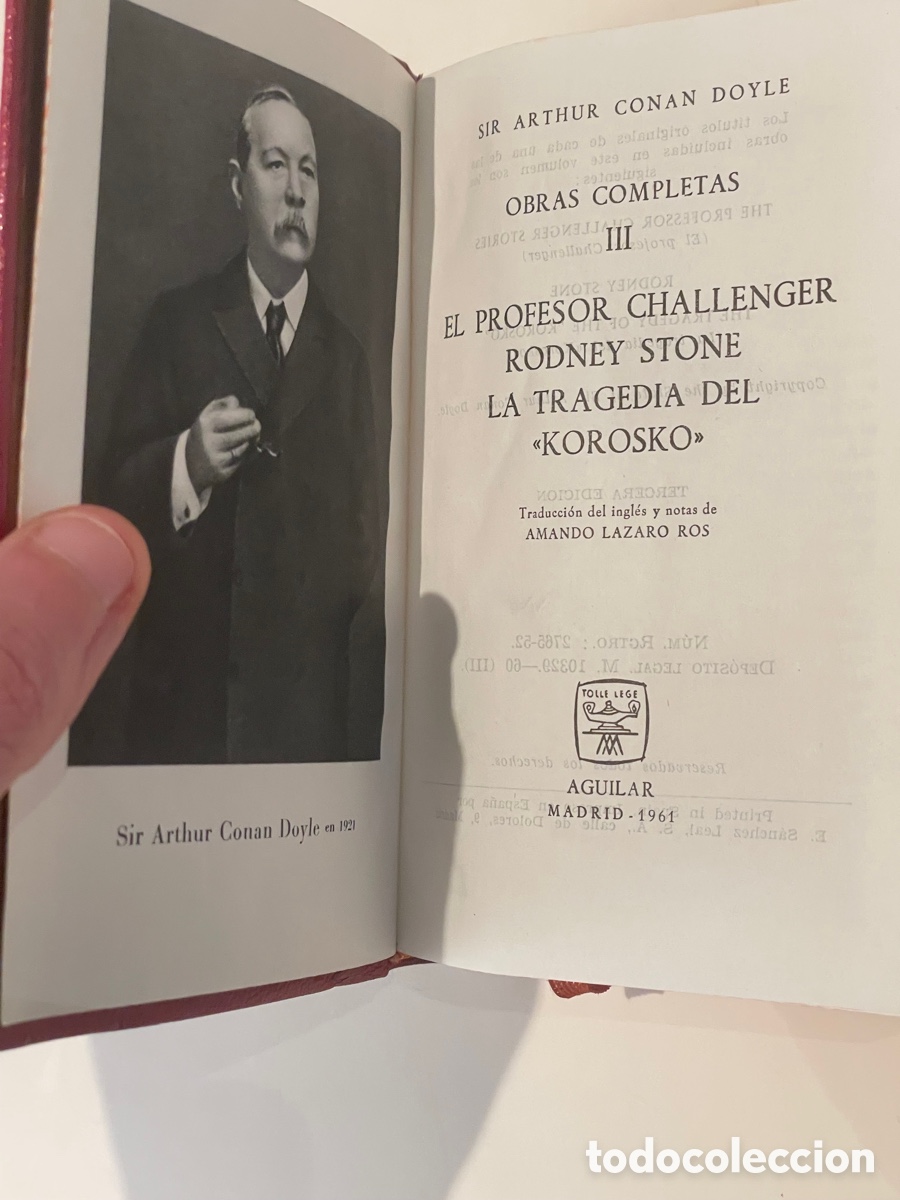 Libros de segunda mano: PROFESOR CHALLENGER, A. CONAN DOYLE ,JOYA AGUILAR - Foto 6