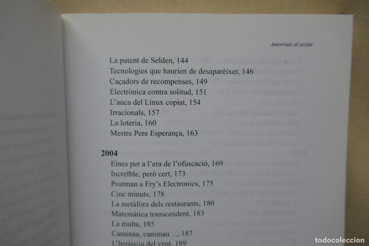 Libros de segunda mano: AMORRATS AL TECLAT (LLOREN&Ccedil; VALVERDE) - Foto 10