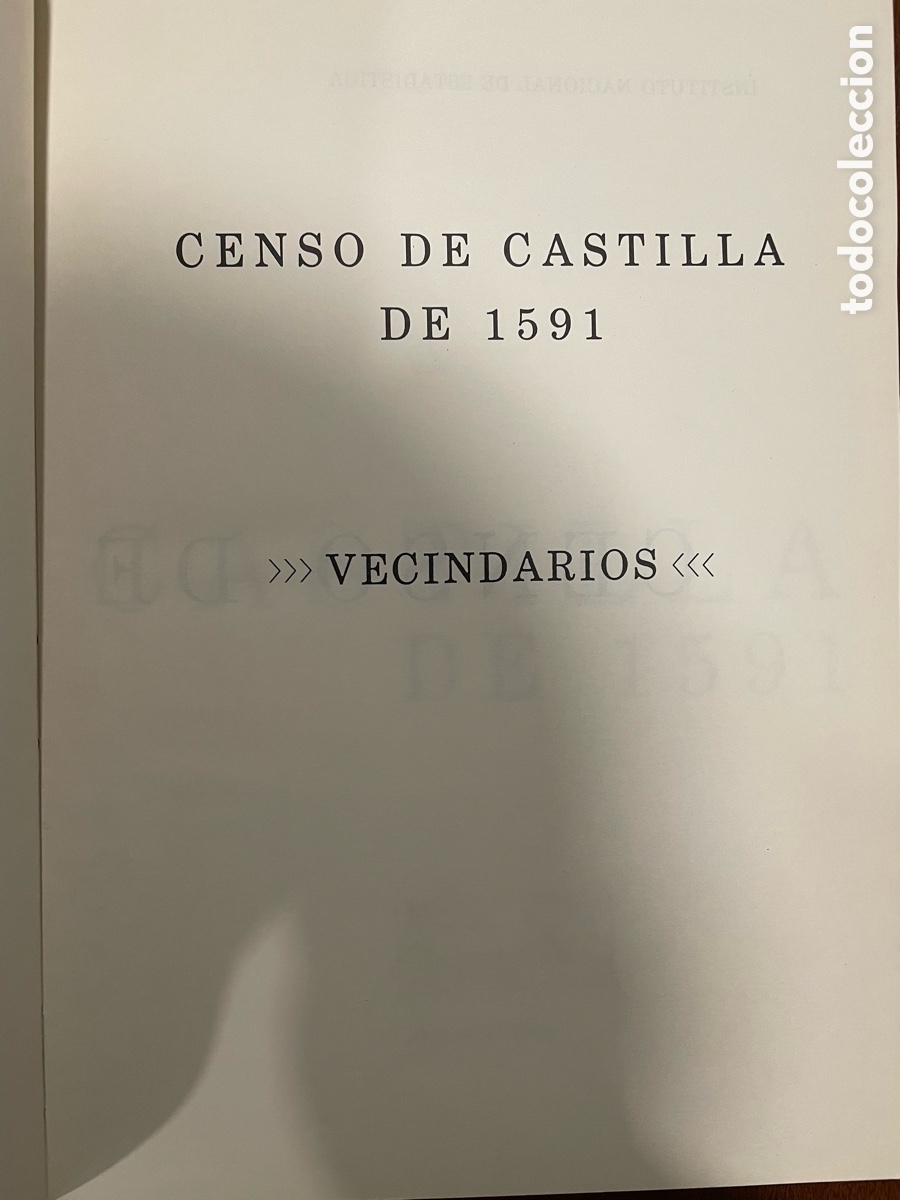 Libros de segunda mano: Censo de Castilla de 1591. Vecindarios. - Foto 2
