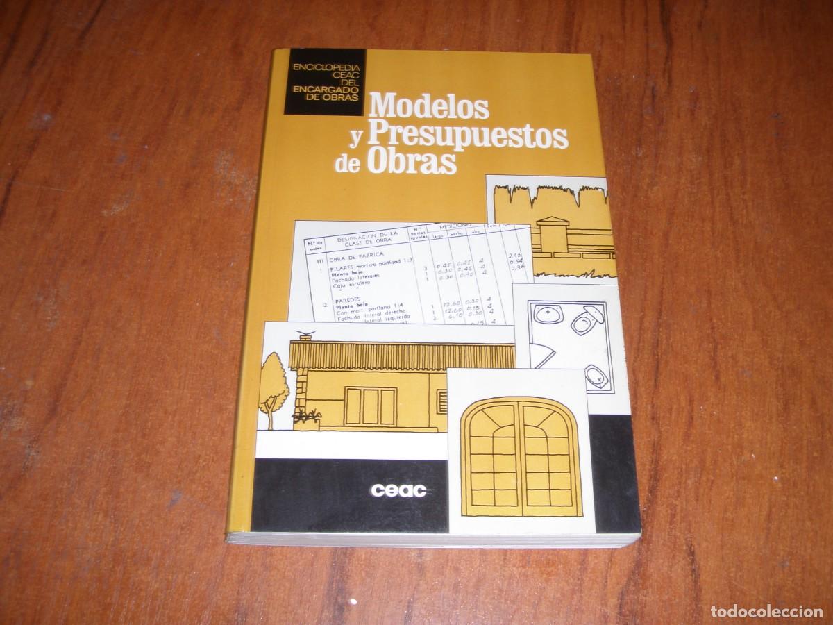 Libros de segunda mano: MODELOS Y PRESUPUESTOS DE OBRAS CEAC - Foto 1