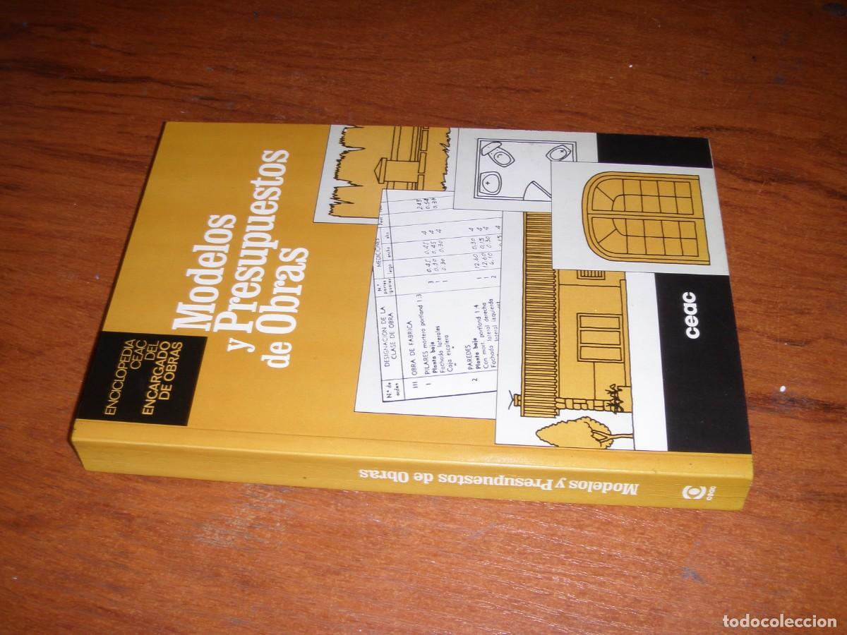 Libros de segunda mano: MODELOS Y PRESUPUESTOS DE OBRAS CEAC - Foto 2