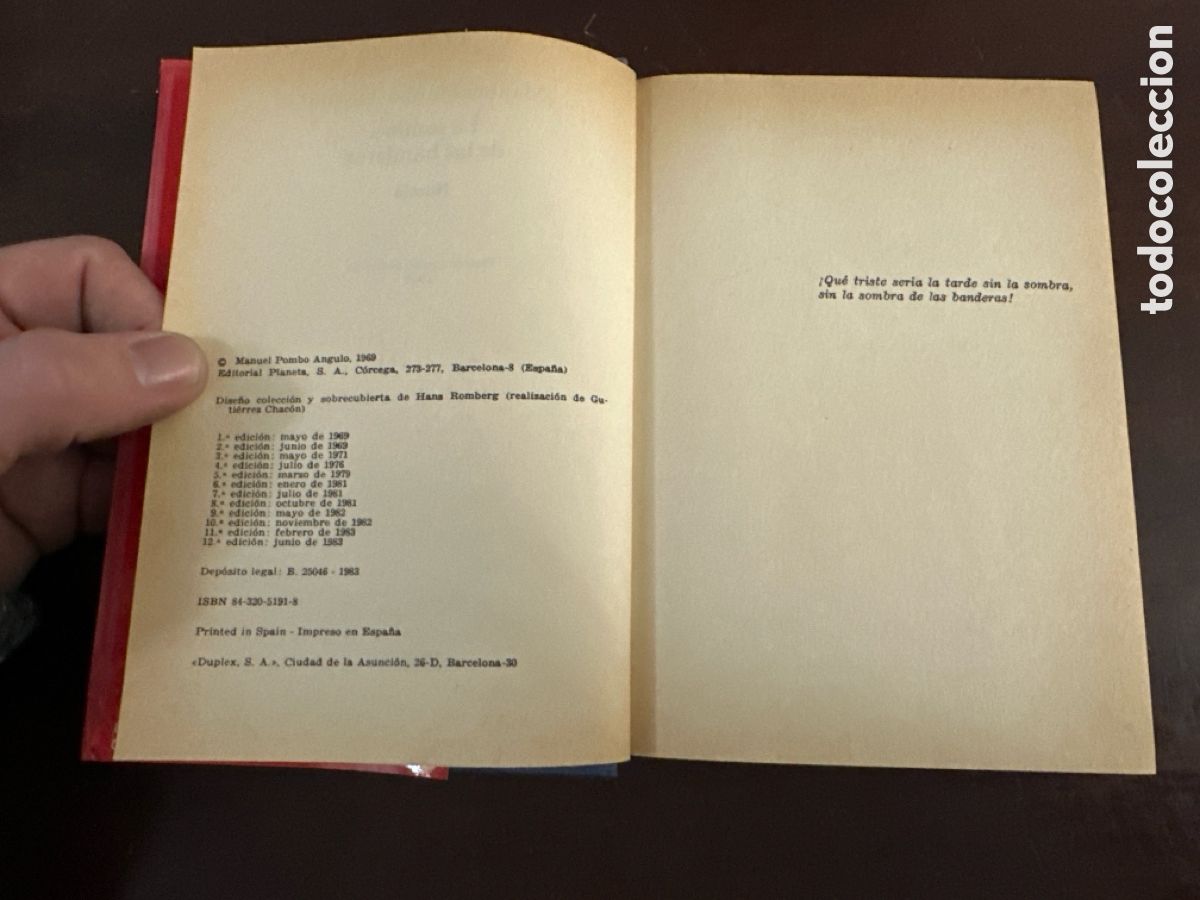Libros de segunda mano: LA SOMBRA DE LAS BANDERAS. MANUEL POMBO ANGULO - Foto 4