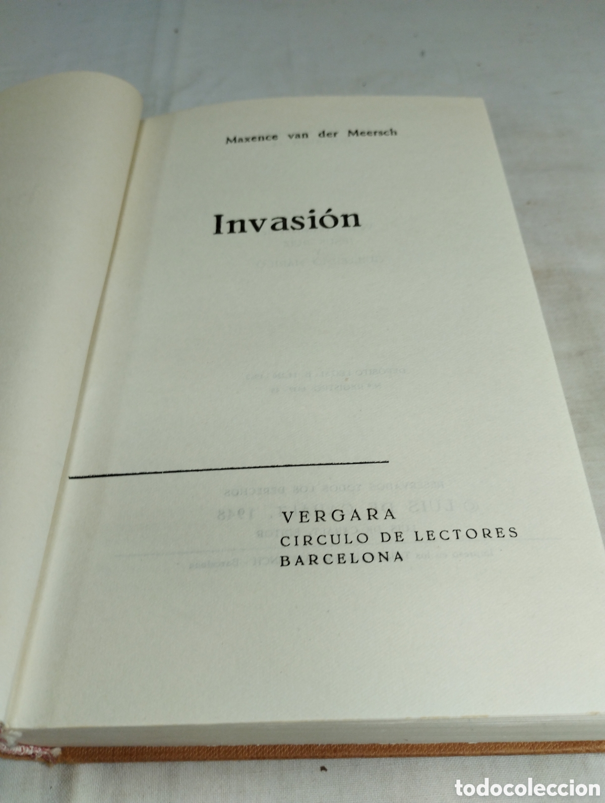 Libros de segunda mano: Invasi&oacute;n. Maxence van der Meersch, 1963 - Foto 2