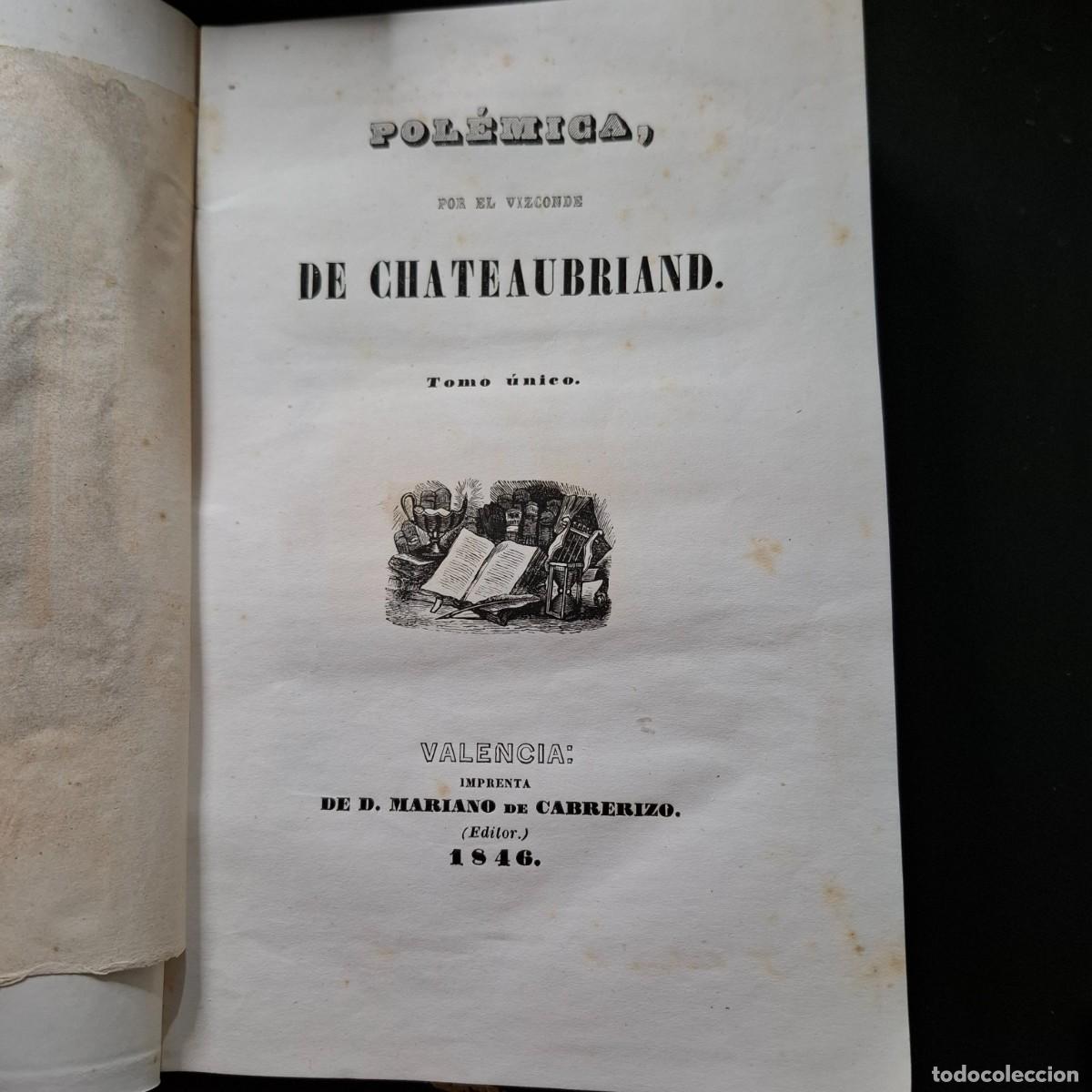 Libros de segunda mano: Pol&eacute;mica - Obras completas chateaubriand - 1946 - Foto 3
