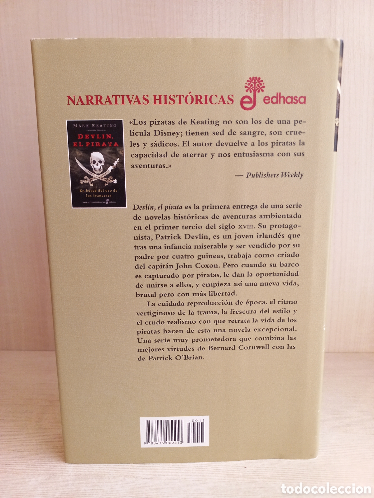 Libros de segunda mano: Devlin, el pirata. Mark Keating. Edhasa, Narrativas Hist&oacute;ricas, primera edici&oacute;n, 2011. - Foto 3