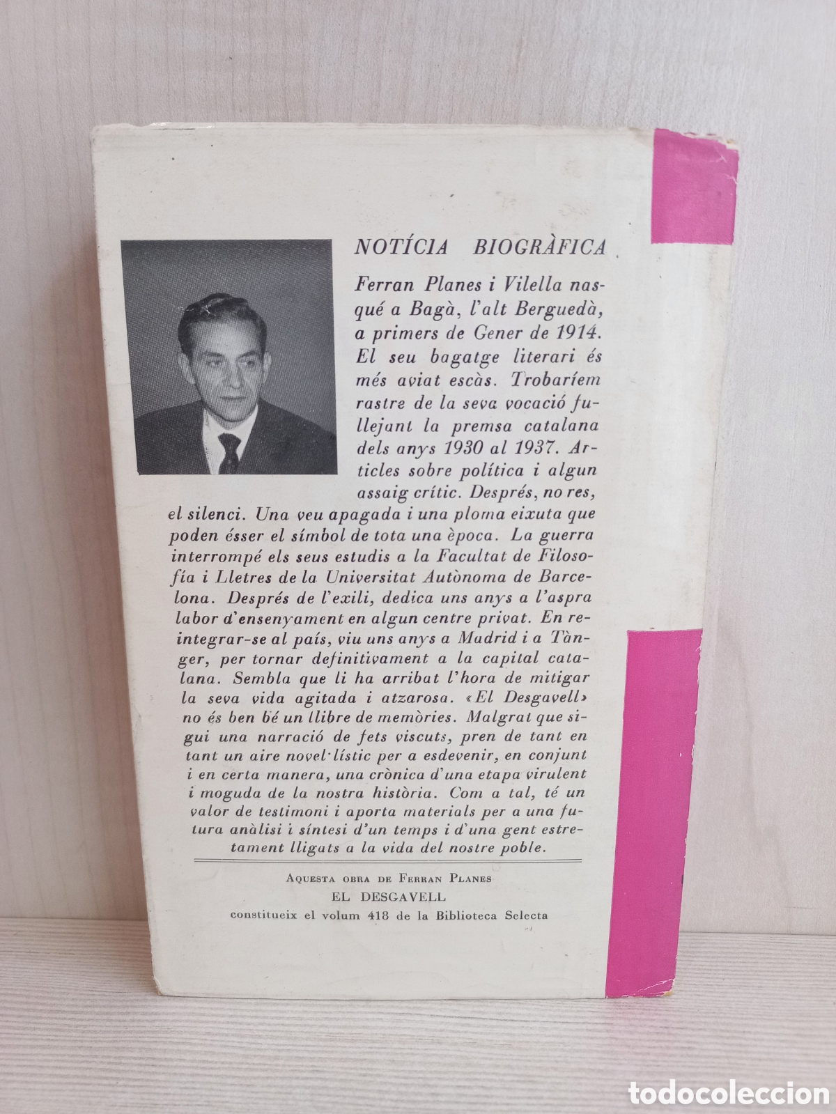 Libros de segunda mano: El desgavell. Ferran Planes. Selecta, primera edici&oacute;n, 1969. Catal&aacute;n. - Foto 3