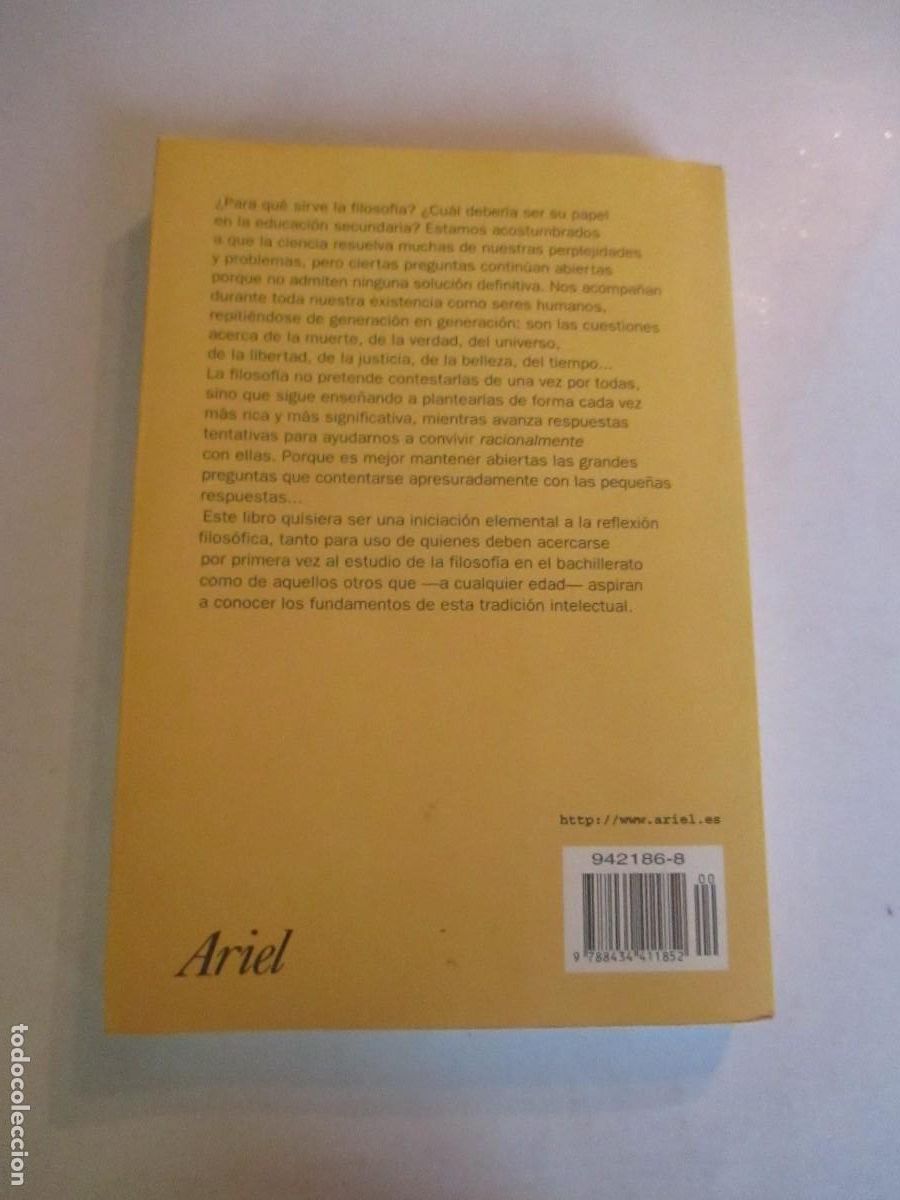 Libros de segunda mano: FERNANDO SAVATER Las preguntas de la vida W32235 - Foto 2