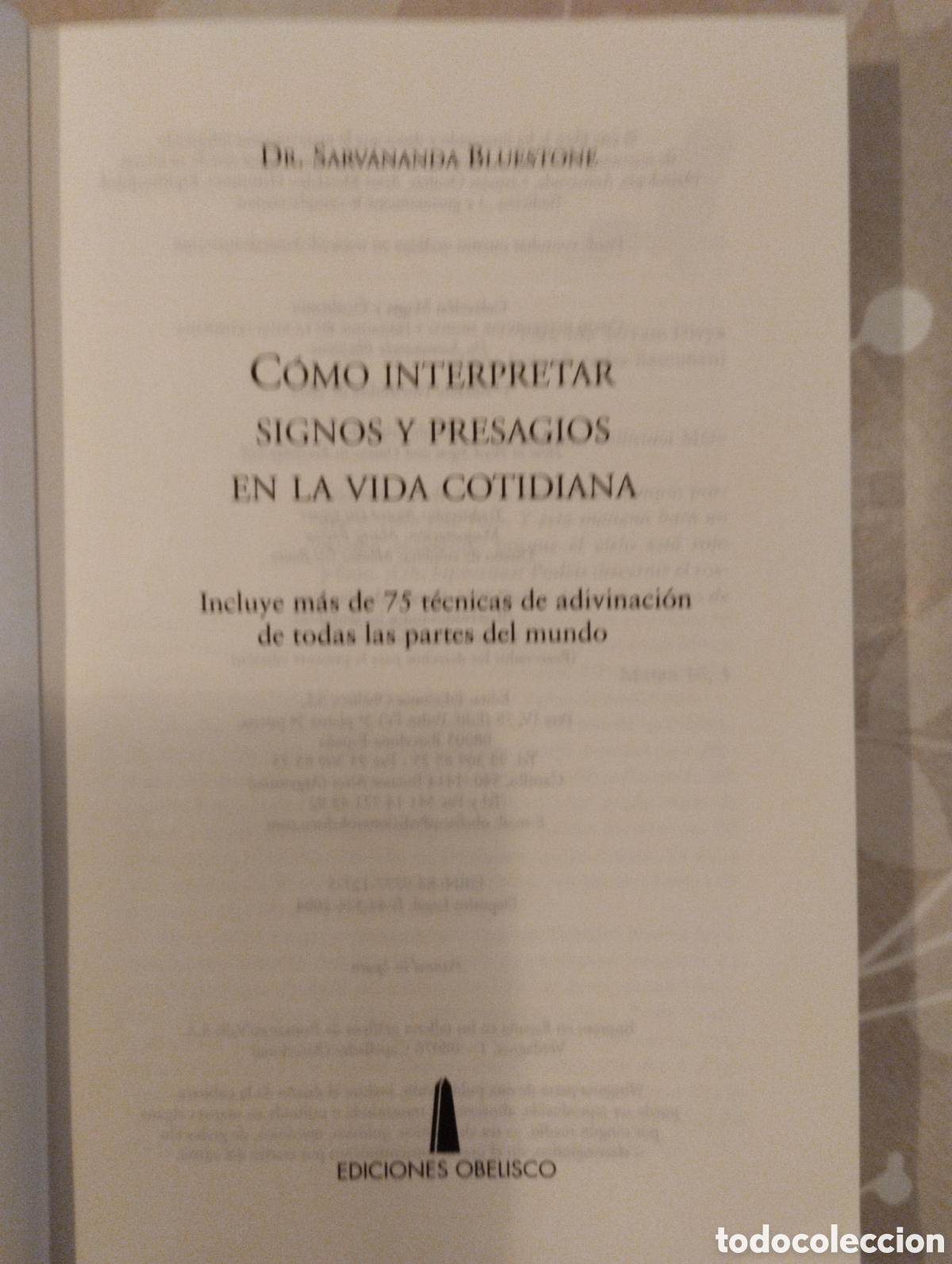Libros de segunda mano: C&Oacute;MO INTERPRETAR SIGNOS Y PRESAGIOS EN LA VIDA COTIDIANA. - Foto 3