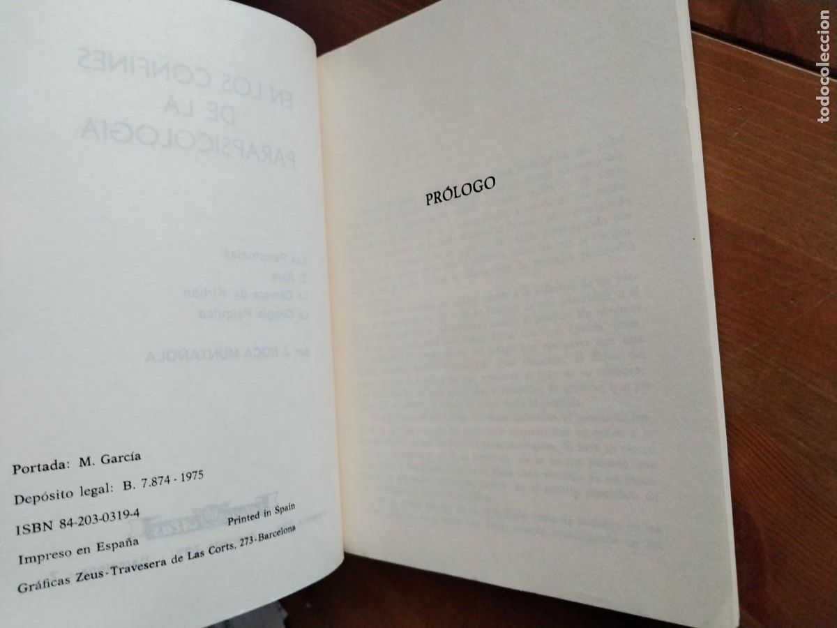 Libros de segunda mano: En los confines de la parapsicolog&iacute;a -J. Roca munta&ntilde;ola - Foto 4