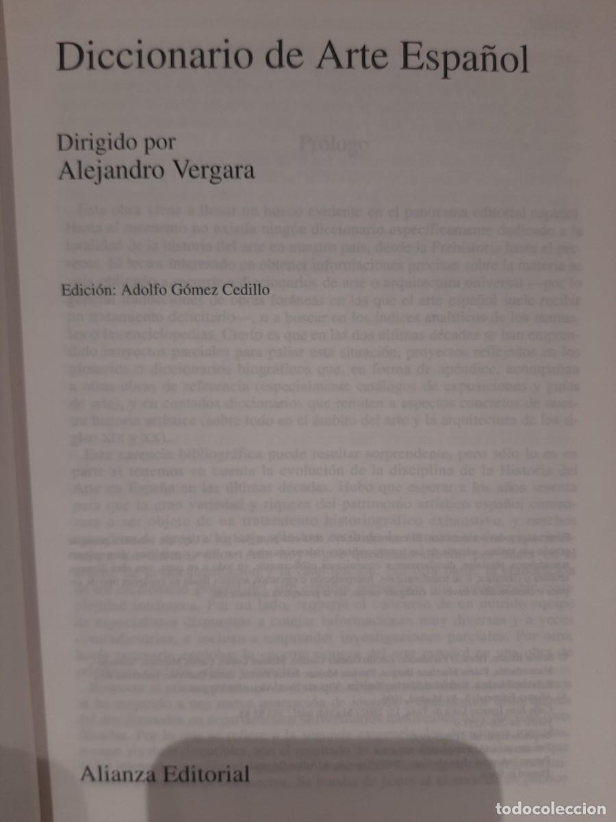 Libros de segunda mano: Alejandro Vergara (Dir.) Diccionario de Arte Espa&ntilde;ol - Foto 1