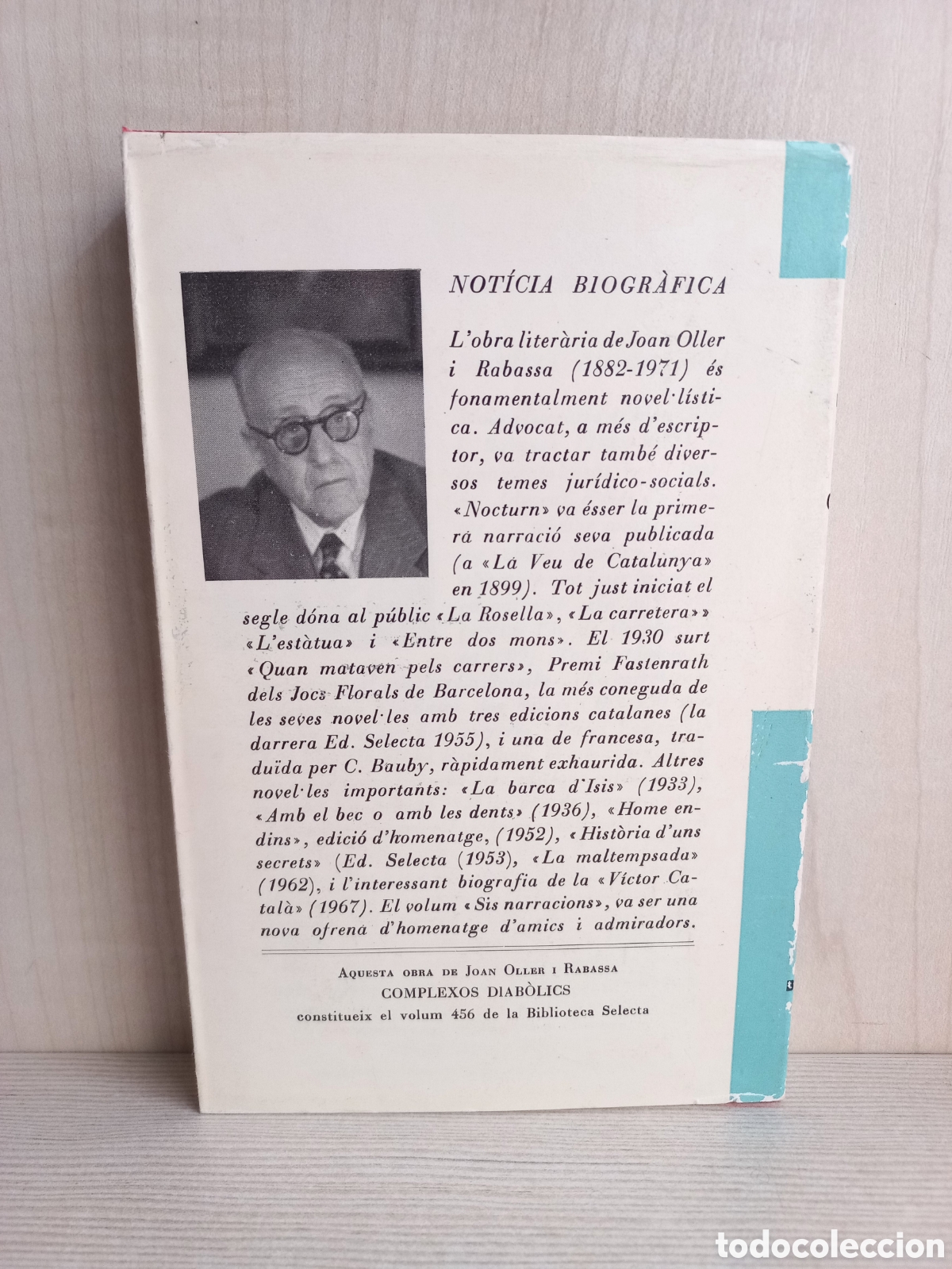 Libros de segunda mano: Complexos diab&oacute;lics. Joan Oller I Rabassa. Selecta, primera edici&oacute;n, 1972. Catal&aacute;n. - Foto 3