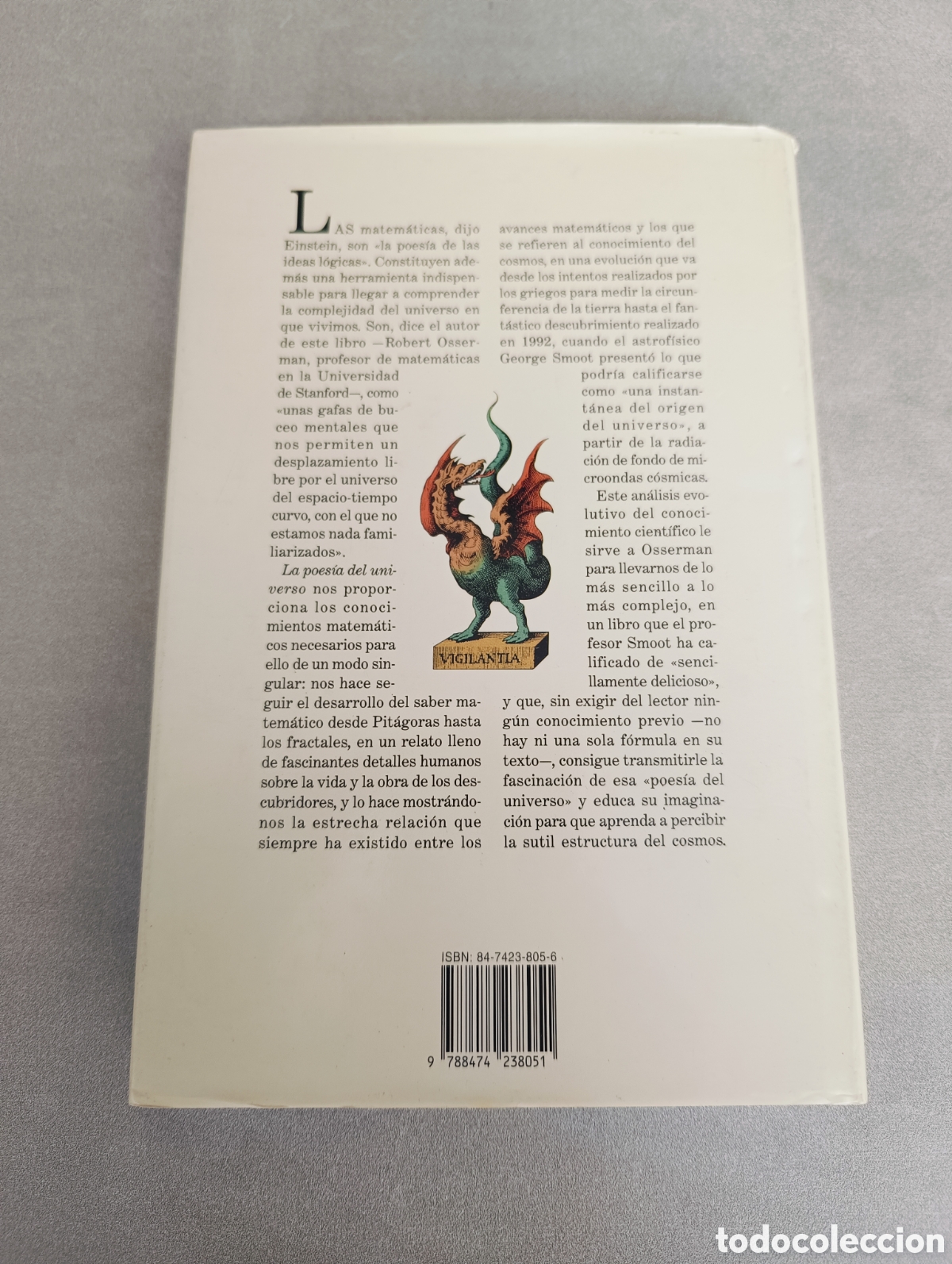 Libros de segunda mano: La poes&iacute;a del universo. Robert Osserman. - Foto 3