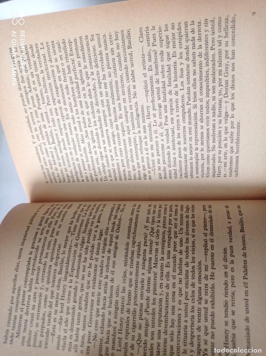 Libros de segunda mano: libro &rdquo; EL RETRATO DE DORIAN GRAN&rdquo; de Oscar Wilde de 1985 - Foto 6