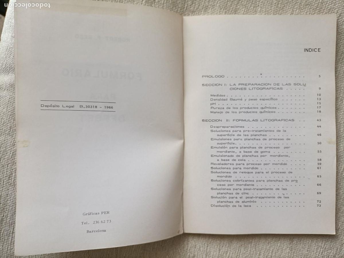Libros de segunda mano: FORMULARIO PARA OFFSET - ROBERT F. REED 1966 - Foto 3