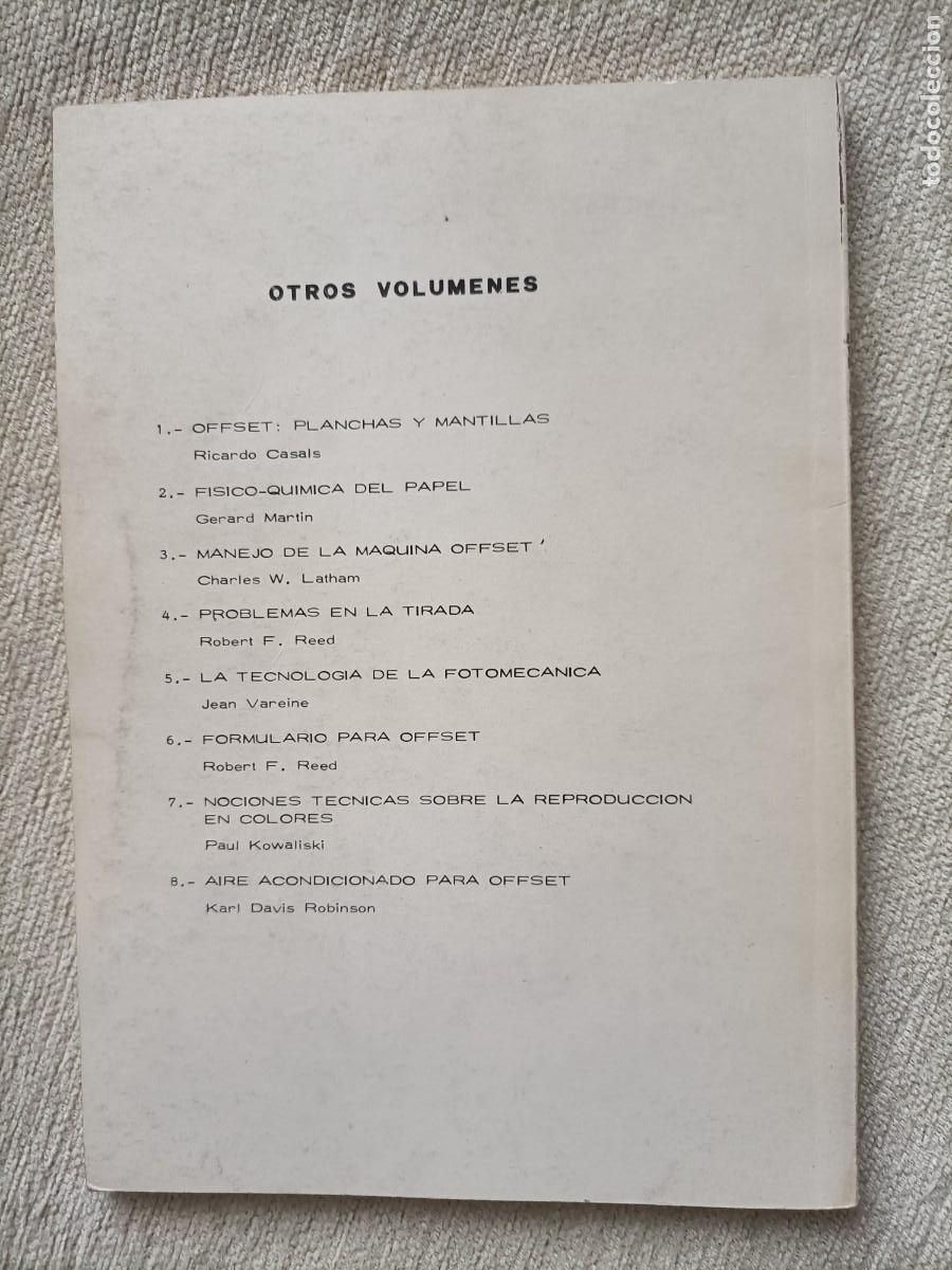 Libros de segunda mano: FORMULARIO PARA OFFSET - ROBERT F. REED 1966 - Foto 5