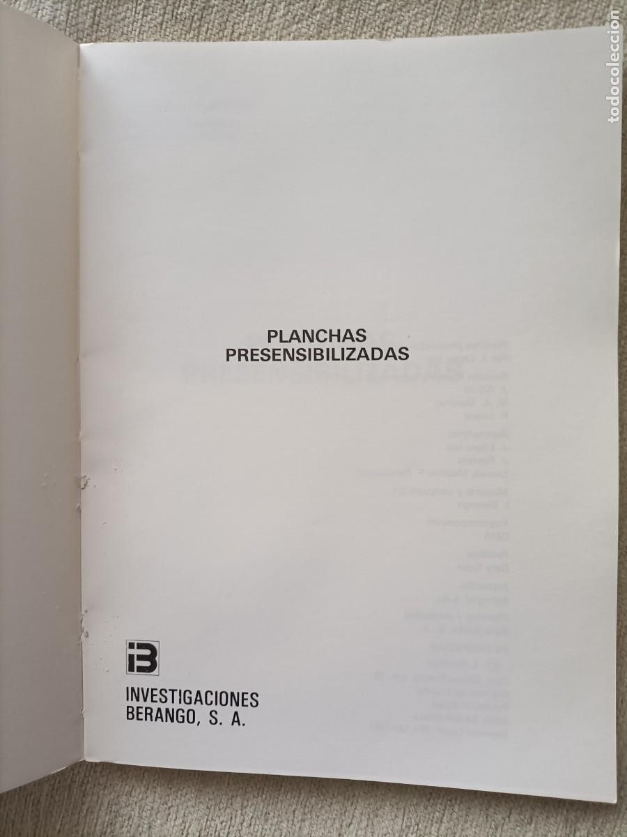 Libros de segunda mano: JAVIER L&Oacute;PEZ ISLA PLANCHAS PRESENSIBILIZADAS - Foto 2