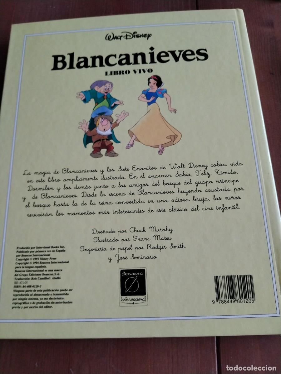 Libros de segunda mano: Libro vivo -Blancanieves -Walt Disney - Foto 3
