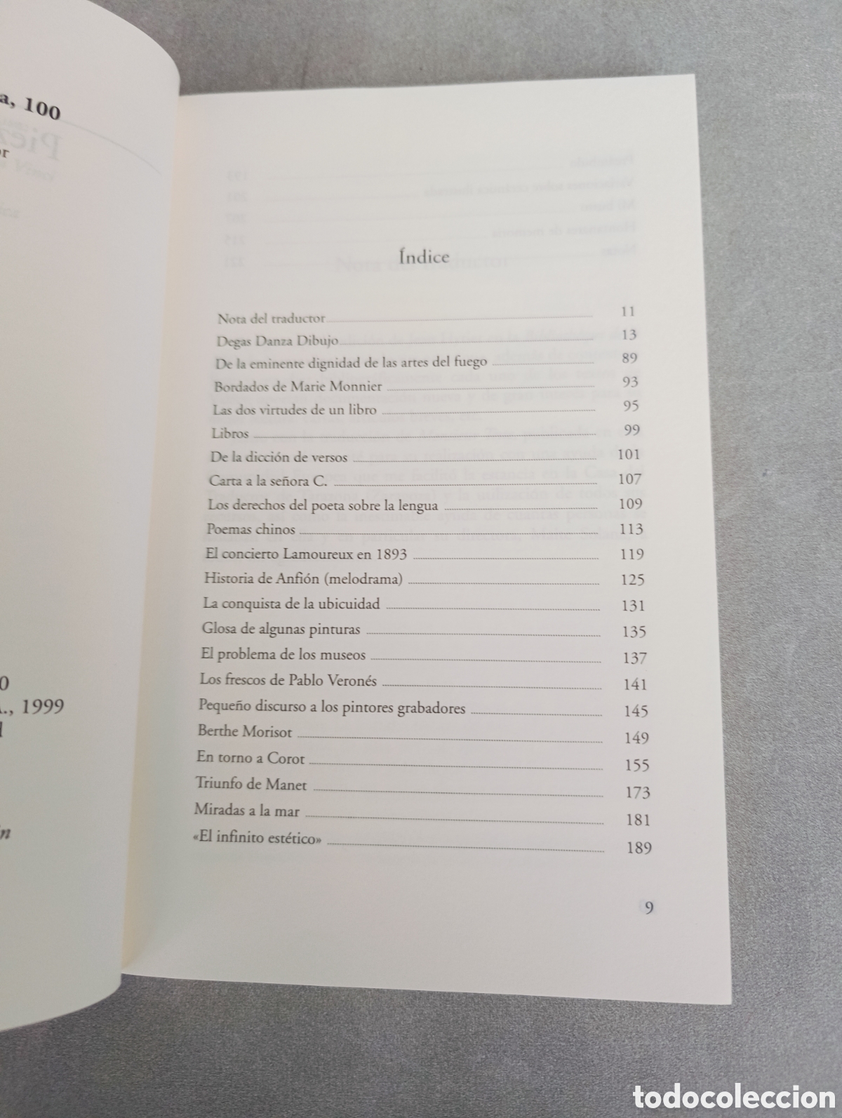 Libros de segunda mano: Piezas sobre arte. Paul Valery. - Foto 5
