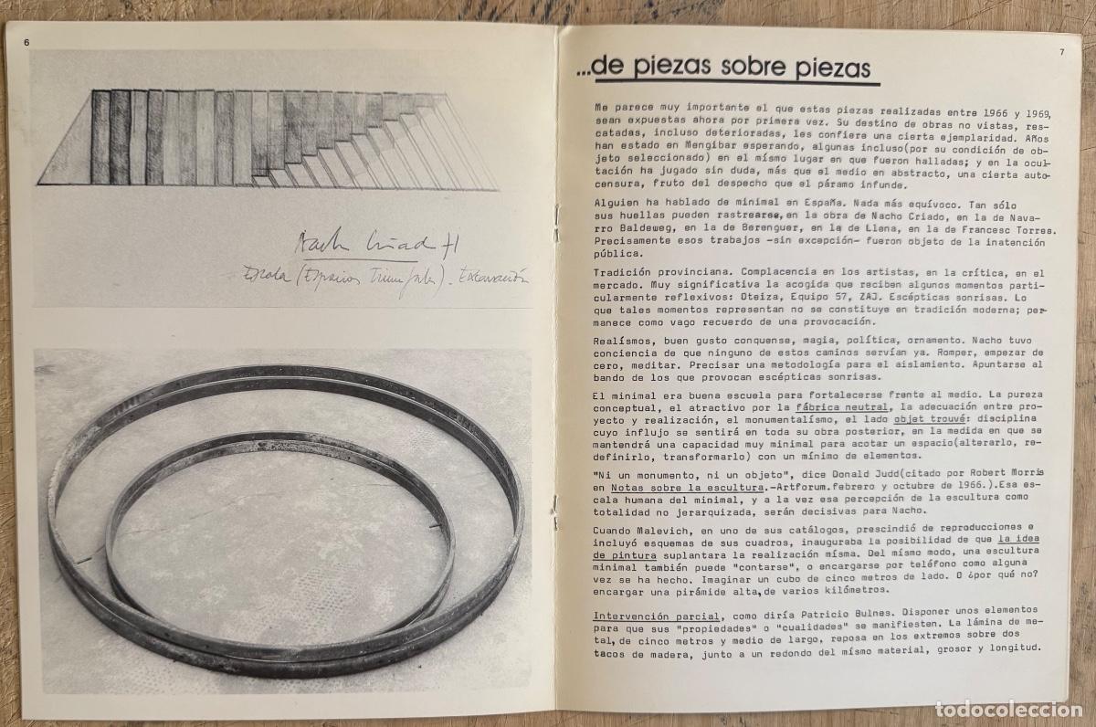 Libros de segunda mano: Nacho Criado. 1966-1969 (Galer&iacute;a C&eacute;spedes, 1978) - Foto 3