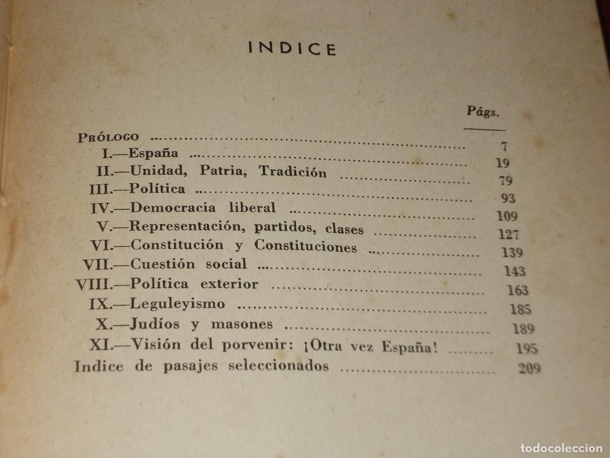 Libros de segunda mano: V&aacute;zquez de Mella Antologia. Ediciones Fe 1.961 - Foto 3