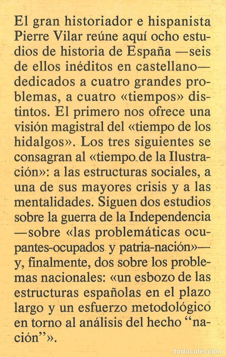 Libros de segunda mano: Hidalgos, amotinados y guerrilleros. Pierre Vilar. 1982 - Foto 2