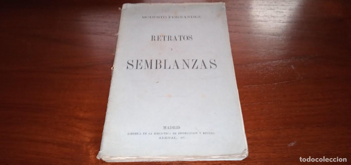 Libros de segunda mano: Retratos y semblanzas Modesto Fern&aacute;ndez y Gonz&aacute;lez - Foto 1