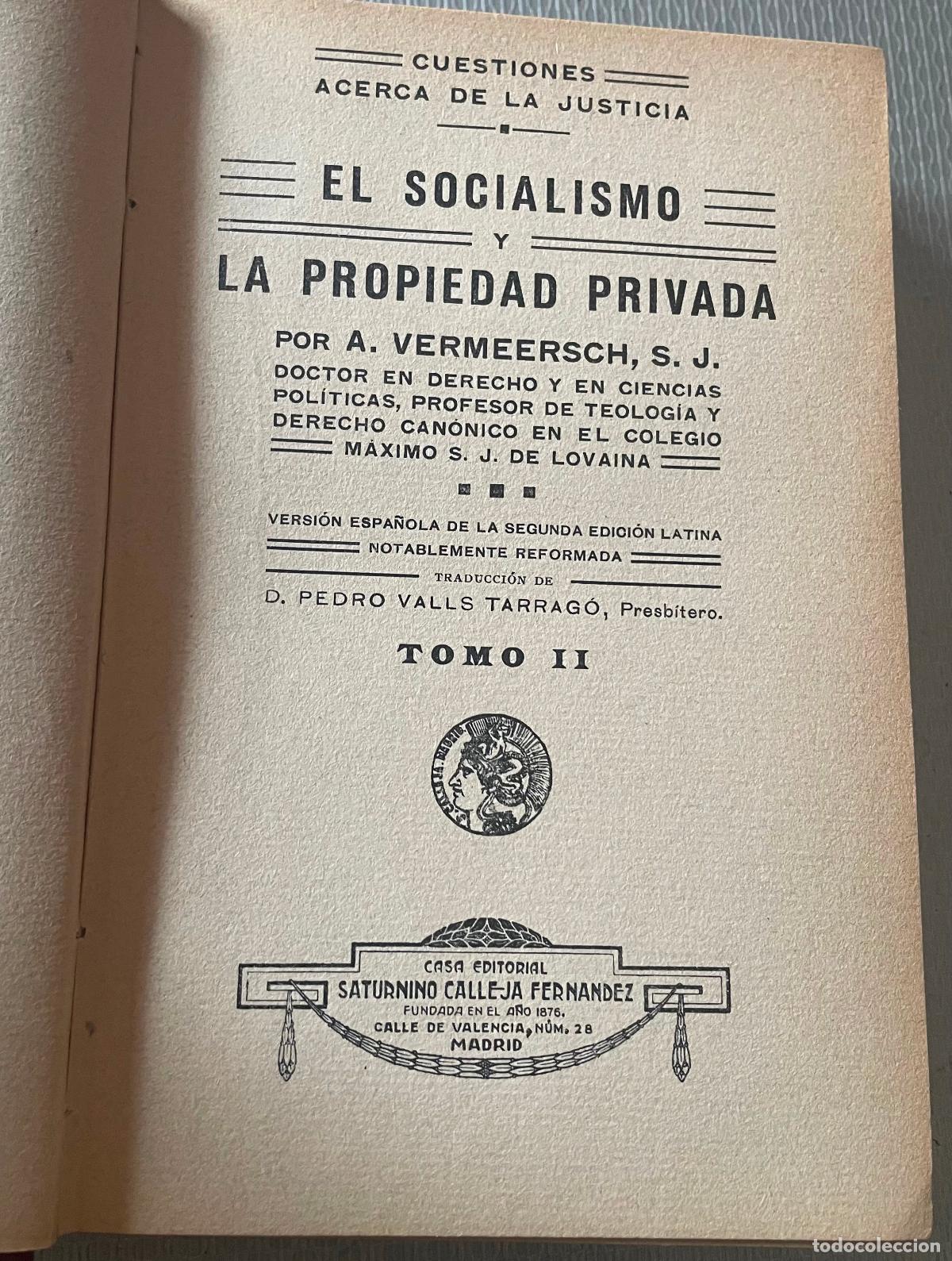 Libros de segunda mano: CUESTIONES ACERCA DE LA JUSTICIA A.Vermeerseh - Foto 4