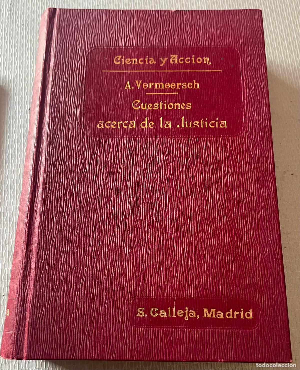 Libros de segunda mano: CUESTIONES ACERCA DE LA JUSTICIA A.Vermeerseh - Foto 1