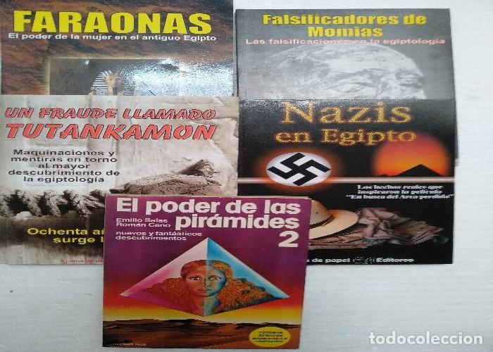 Libros de segunda mano: lote 5 libros Egipto; Faraonas poder de la mujer en Egipto , nazis en Egipto - Foto 1