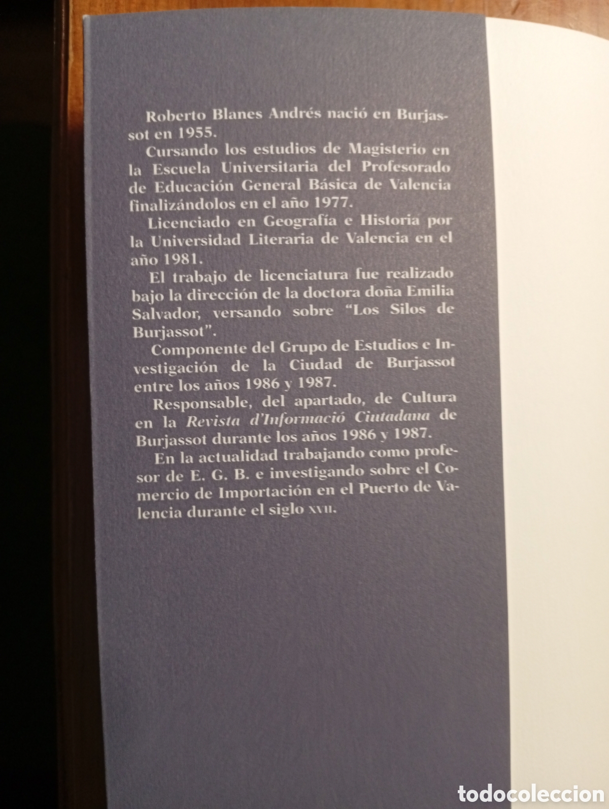 Libros de segunda mano: Los silos de Burjassot, Roberto Blanes - Foto 2