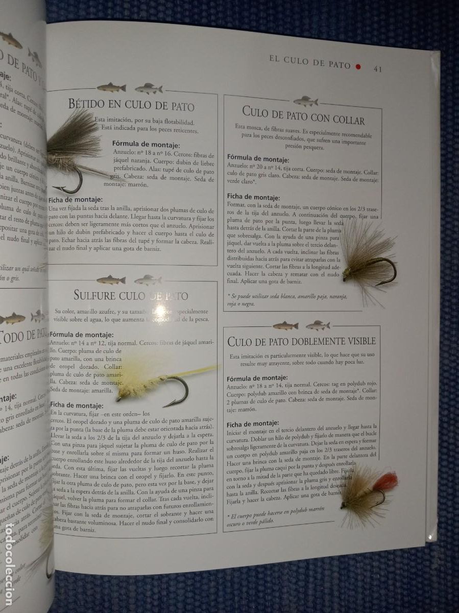 Libros de segunda mano: Las moscas artificiales - pesca - trucha - - Foto 2