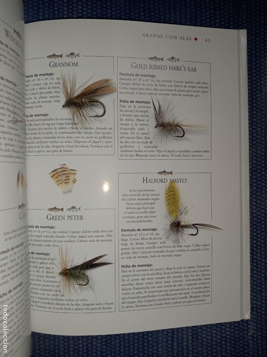 Libros de segunda mano: Las moscas artificiales - pesca - trucha - - Foto 4