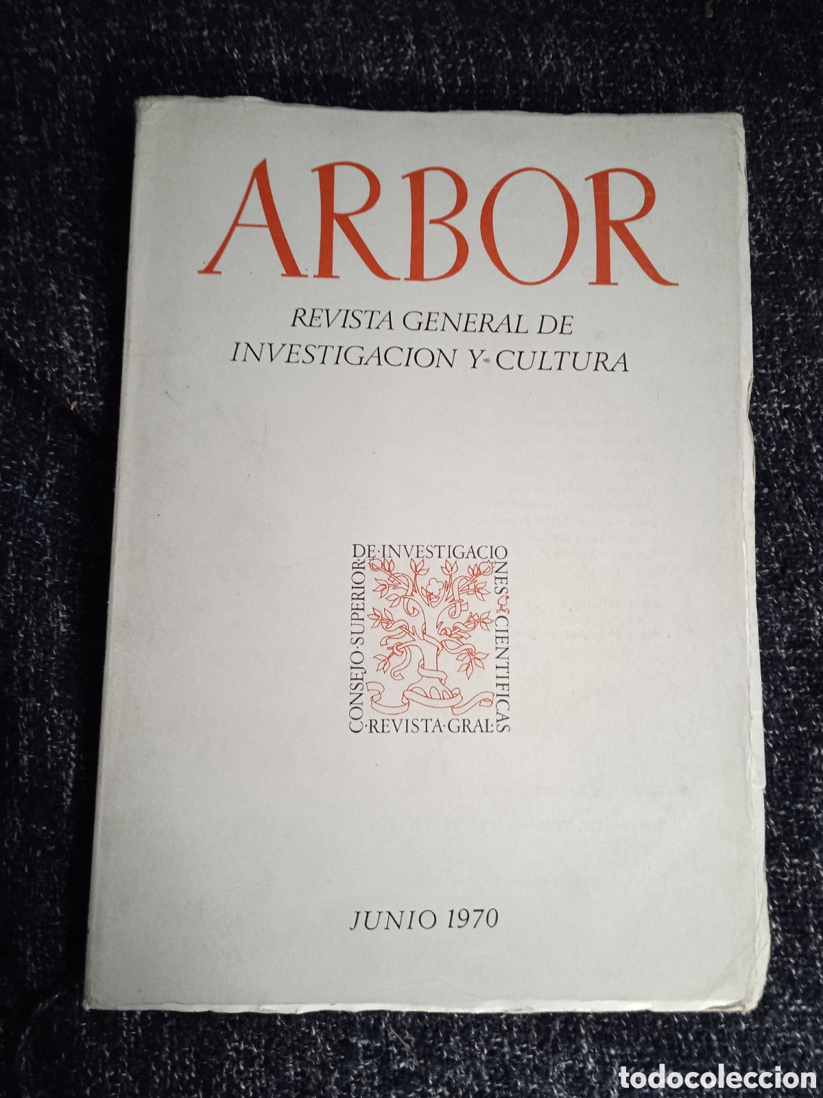 Livres d'occasion: Arbor. Revista general de investigaci&oacute;n y cultura. - JULIO 1970