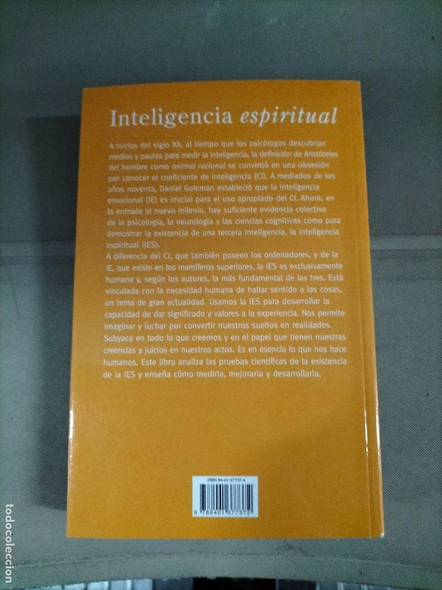 Libros de segunda mano: Inteligencia espiritual - Danah Zohar / Ian Marshall - Foto 2