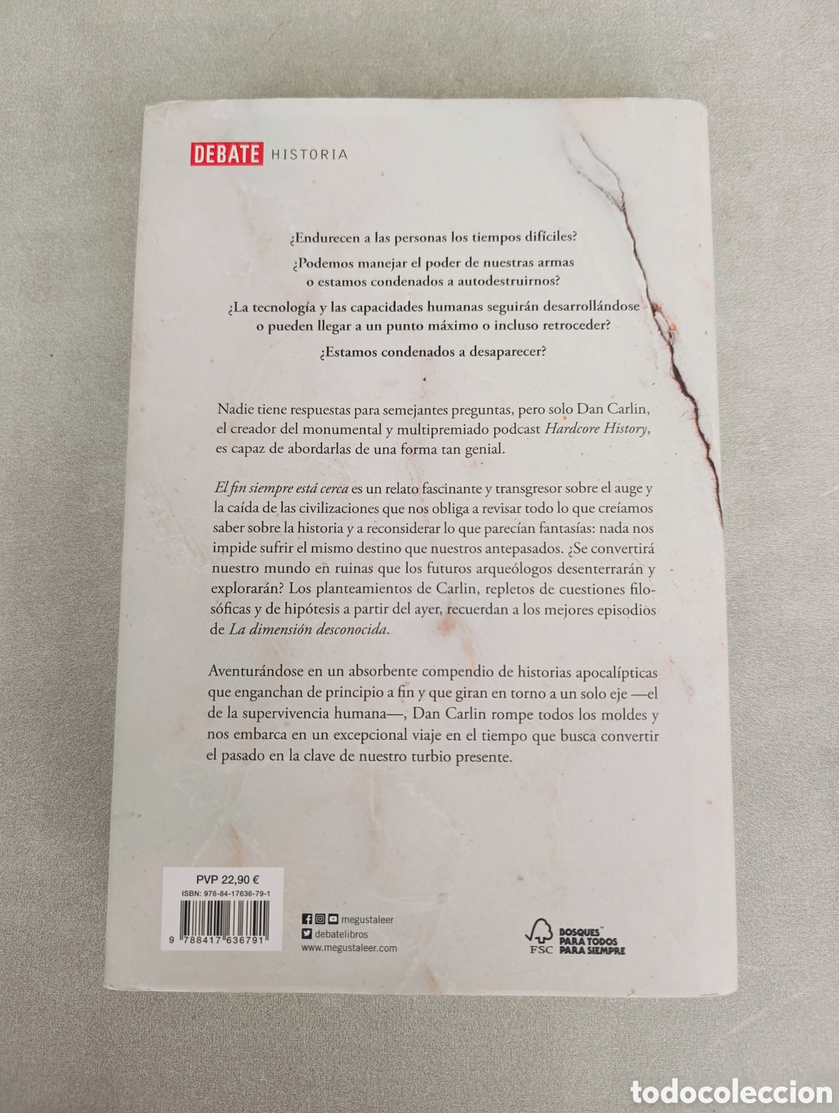 Libros de segunda mano: El fin siempre est&aacute; cerca. Dan Carlin - Foto 3