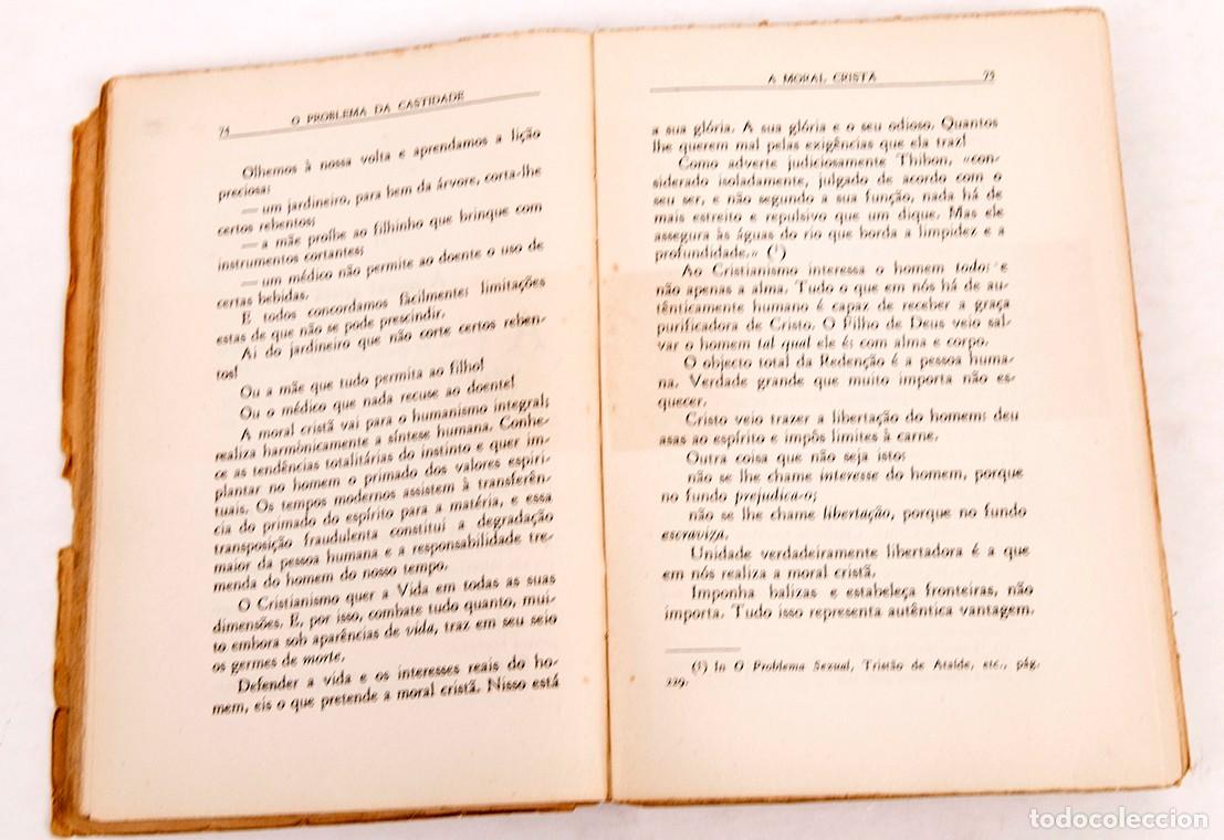 Libros de segunda mano: O PROBLEMA DA CASTIDADE - AZEVEDO PIRES - 1951 - DEDICATORIA AUT&Oacute;GRAFA - Foto 5