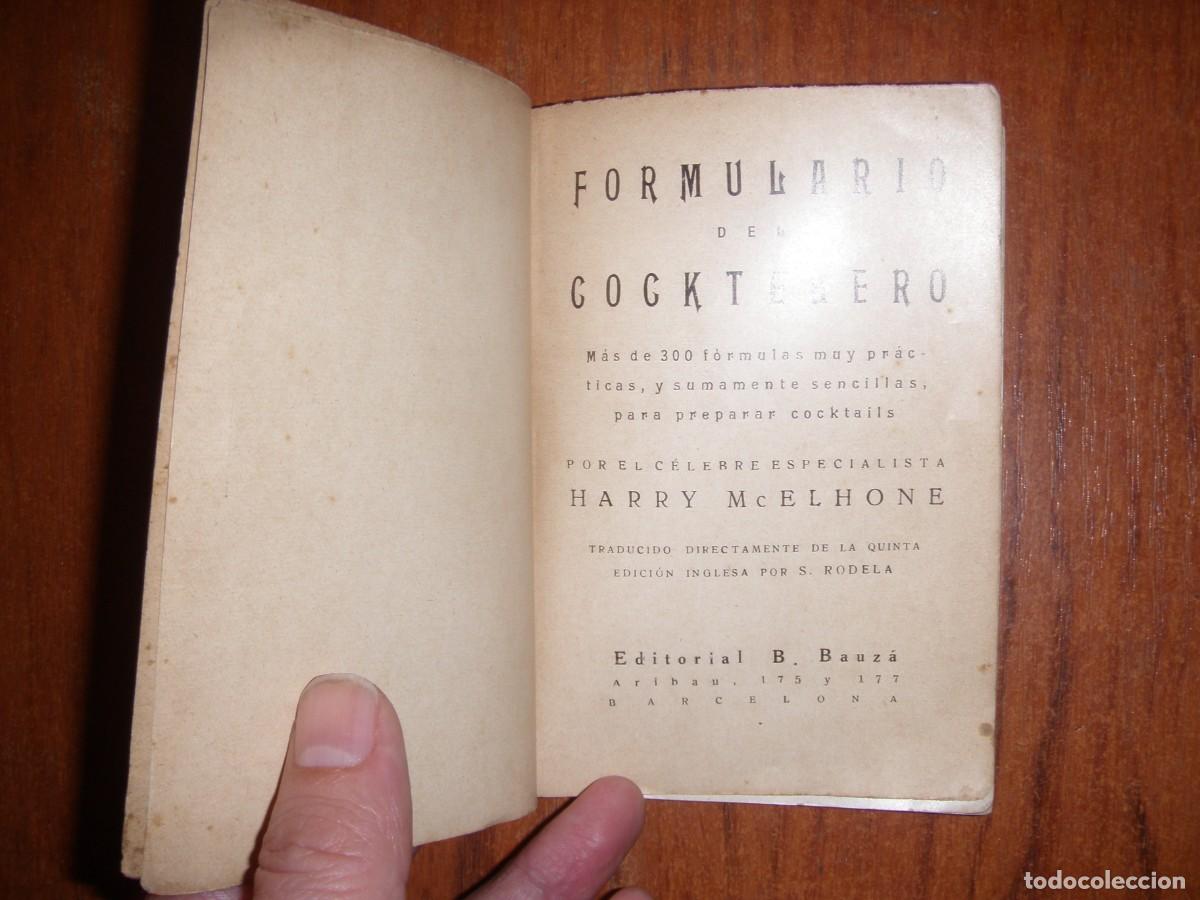 Libros de segunda mano: FORMULARIO DEL COCKTELERO HARRY Mc ELHONE - Foto 5