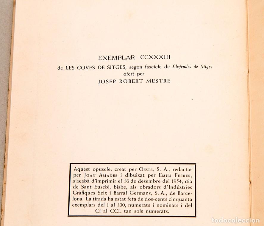 Libros de segunda mano: JOAN AMADES - EMILI FERRER - LES COVES DE SITGES - 1954 - Foto 10