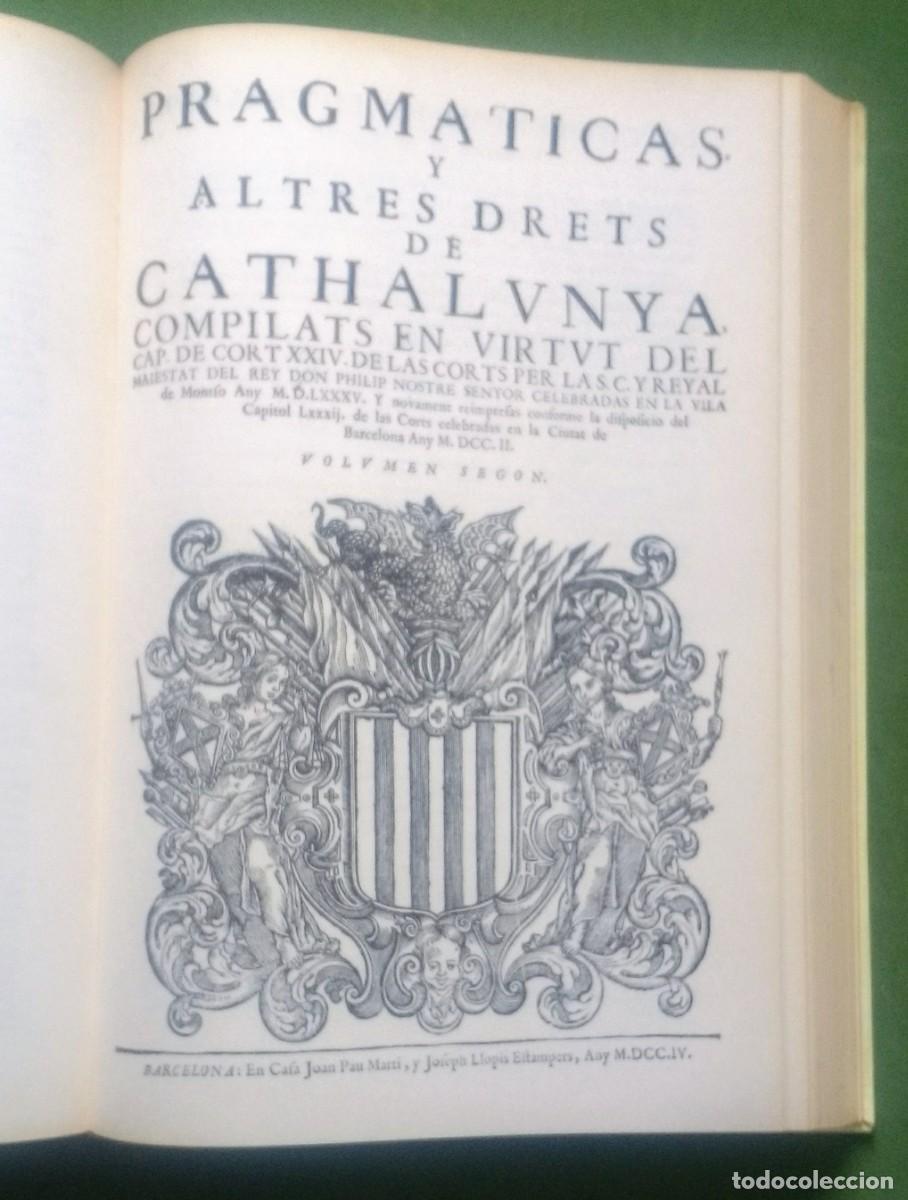 Libros de segunda mano: CONSTITUTIONS Y ALTRES DRETS DE CATHALUNYA - ED. BASE - 1973 - FACS&Iacute;MIL. (I CATALUNYA). - Foto 6