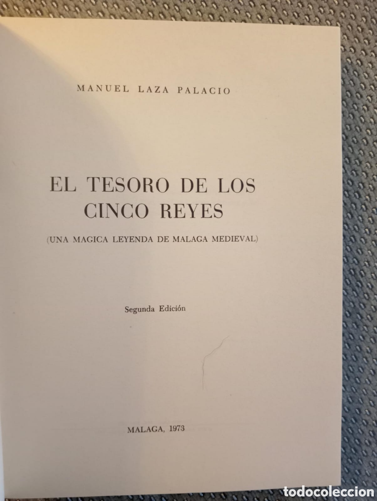 Libros de segunda mano: El tesoro de los cinco Reyes / Manuel Laza Palacio. - Foto 3