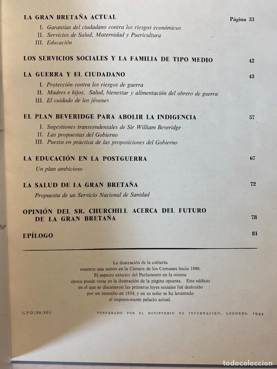 Libros de segunda mano: LA CONCIENCIA SOCIAL EN LA GRAN BRETA&Ntilde;A. 1944 - Foto 3
