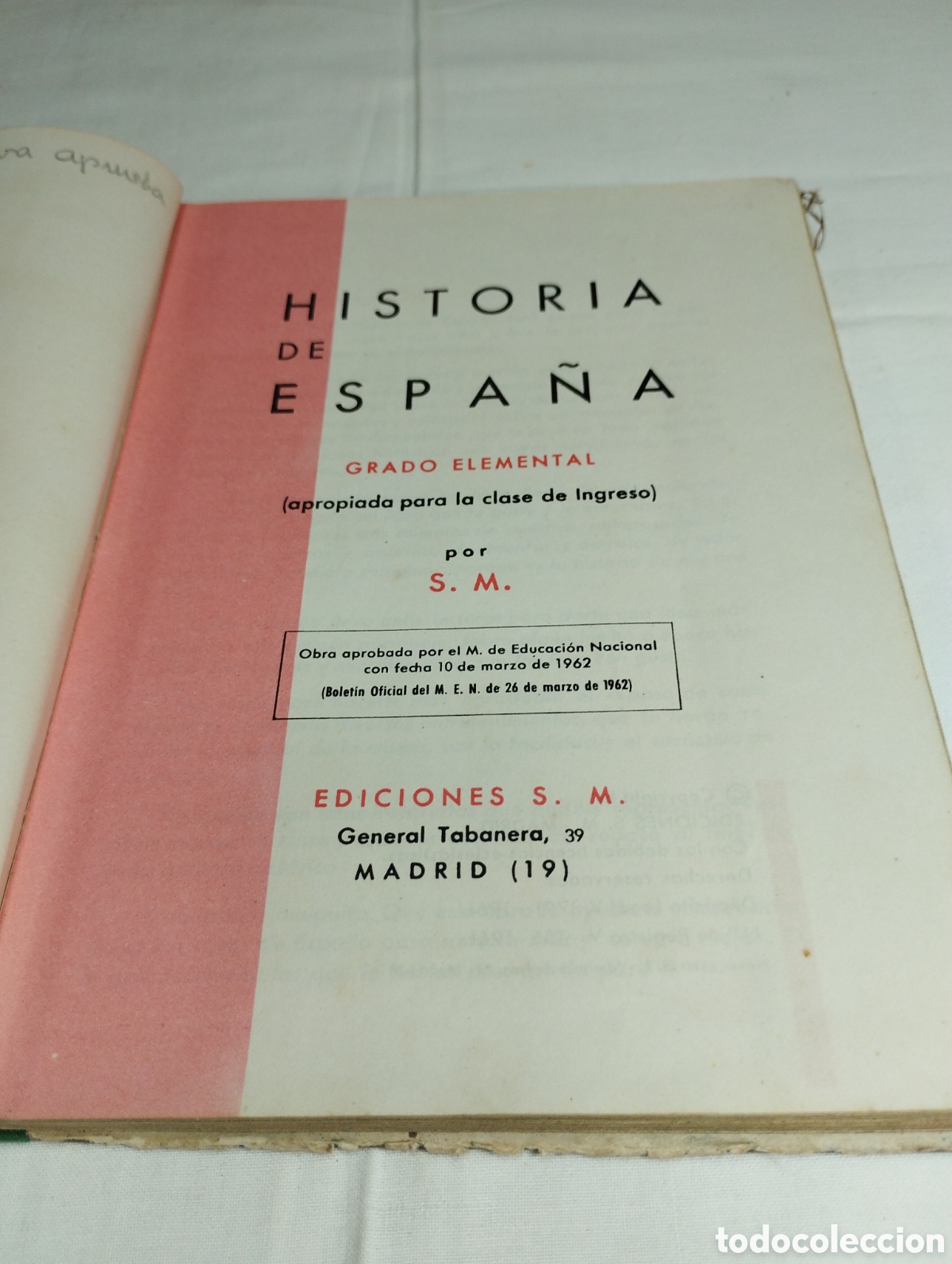 Libros de segunda mano: Historia de Espa&ntilde;a. Editorial SM, 1962 - Foto 2