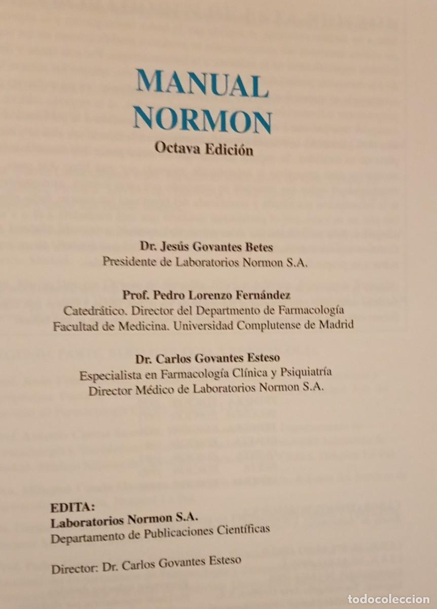 Libros de segunda mano: Manual Normon (Octava edici&oacute;n) - Foto 3