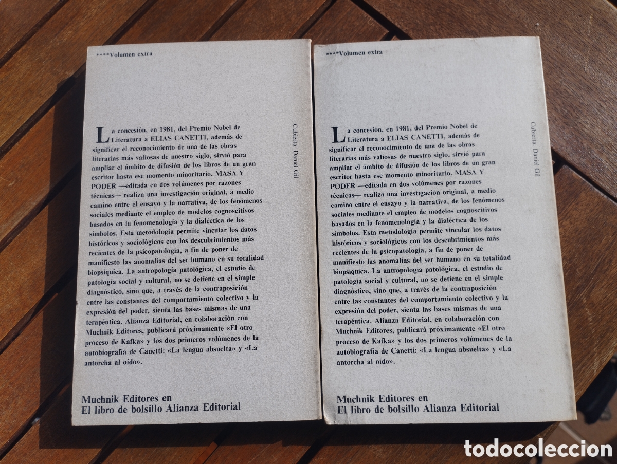 Libros de segunda mano: MASA Y PODER. ELIAS CANETTI. EDITORIAL ALIANZA 1984 - Foto 4