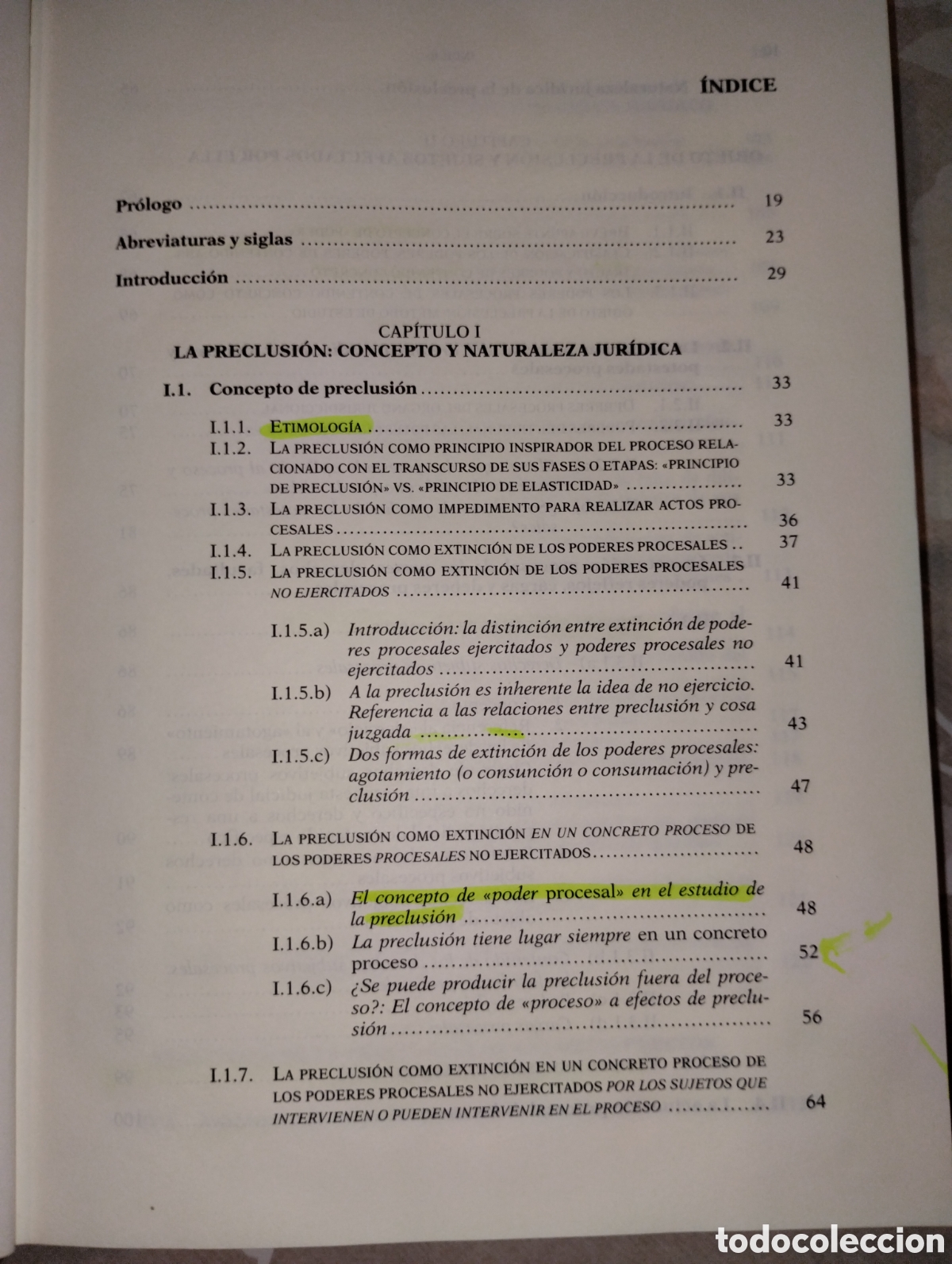 Libros de segunda mano: LA PRECLUSI&Oacute;N EN EL PROCESO CIVI - Foto 8