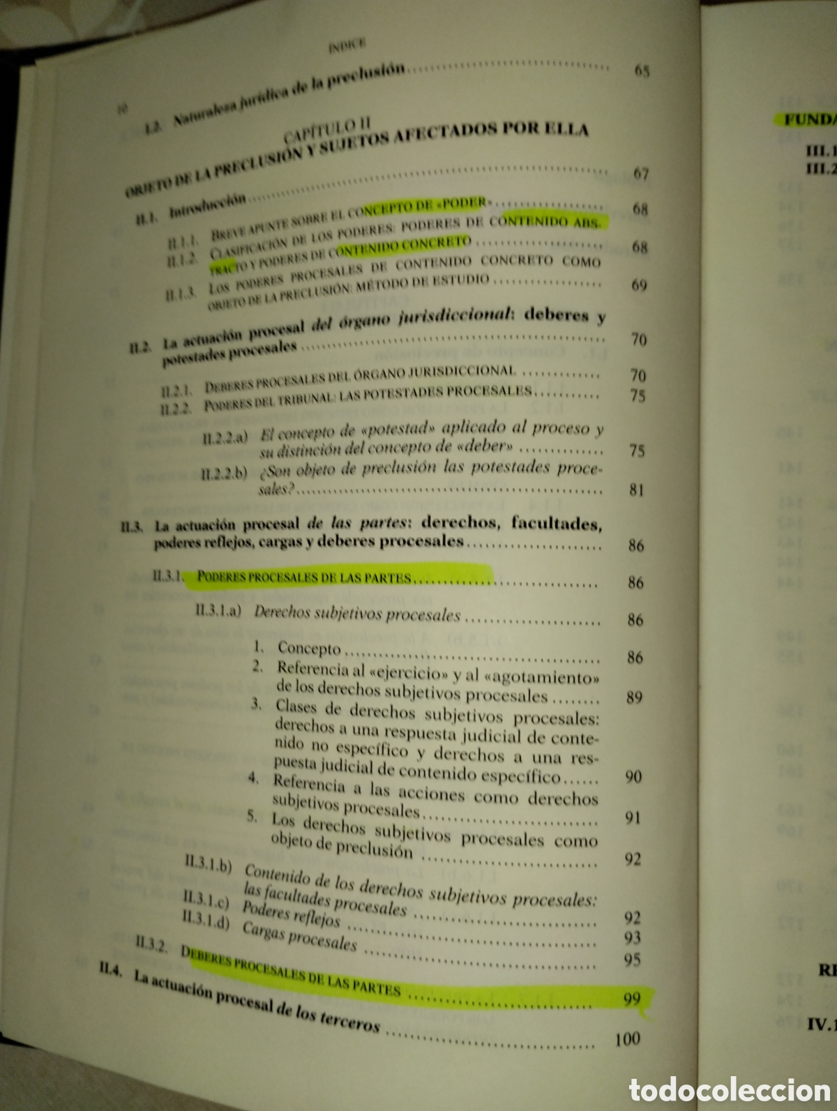 Libros de segunda mano: LA PRECLUSI&Oacute;N EN EL PROCESO CIVI - Foto 9
