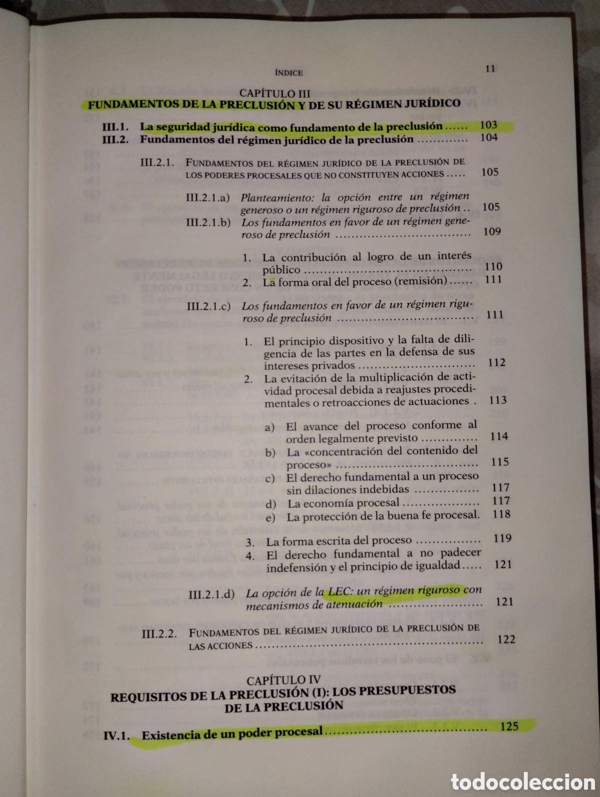 Libros de segunda mano: LA PRECLUSI&Oacute;N EN EL PROCESO CIVI - Foto 10