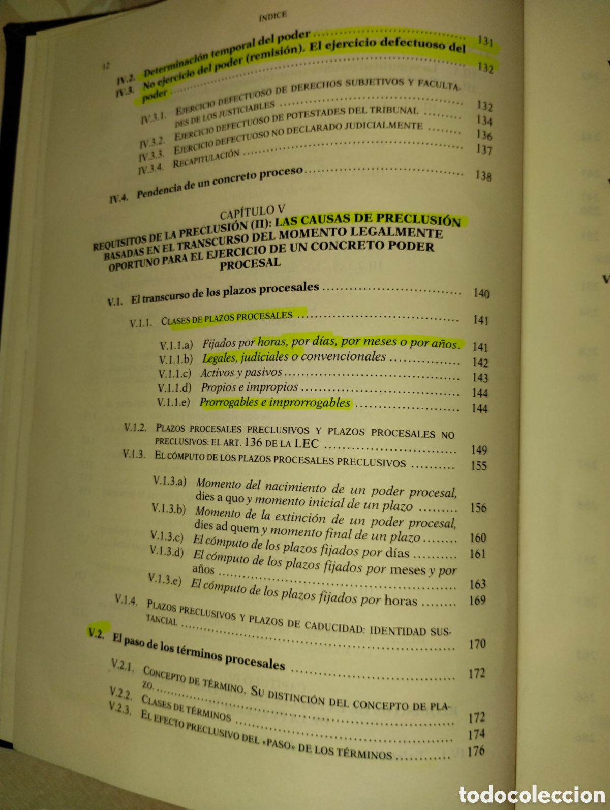 Libros de segunda mano: LA PRECLUSI&Oacute;N EN EL PROCESO CIVI - Foto 11