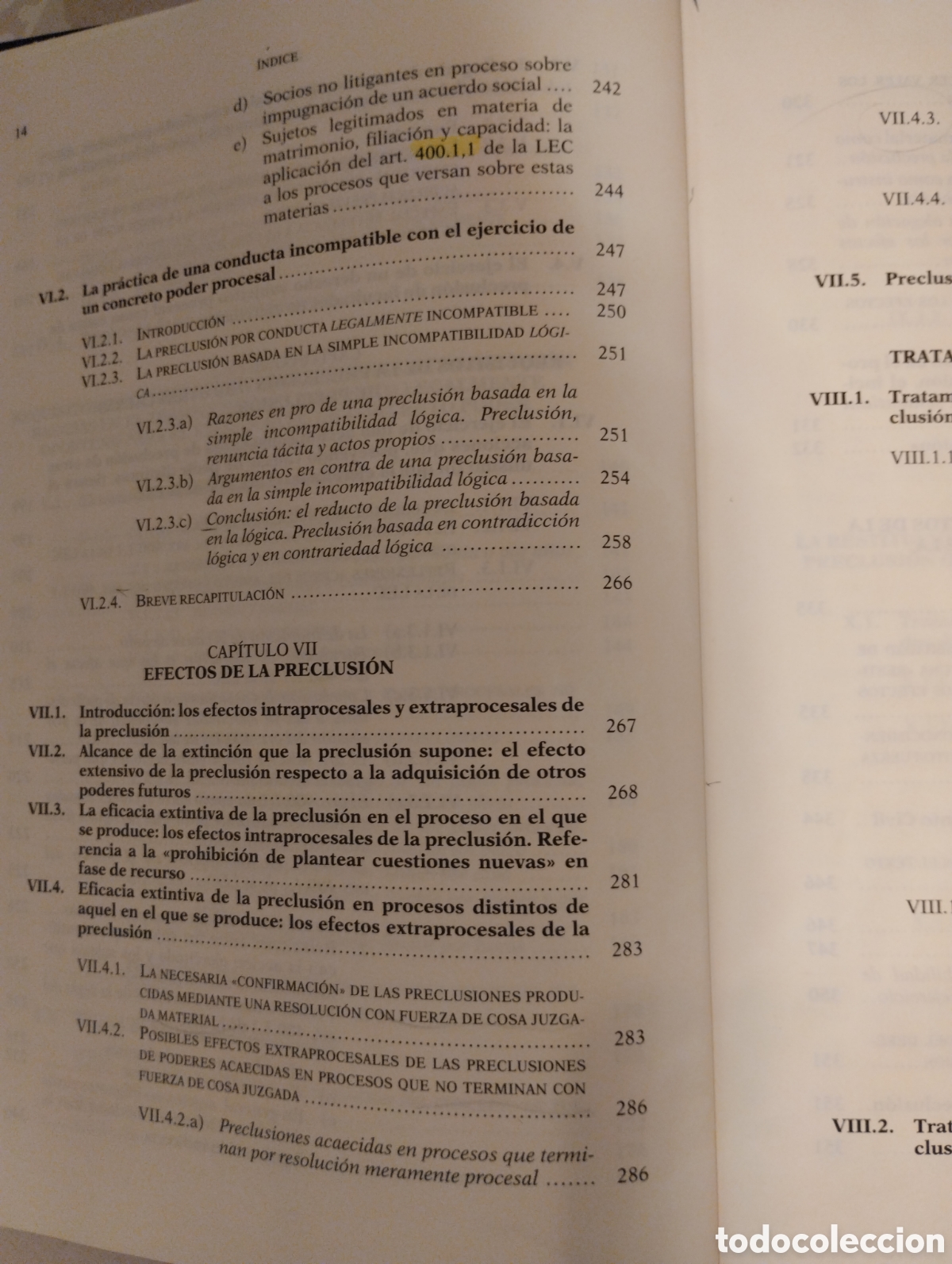 Libros de segunda mano: LA PRECLUSI&Oacute;N EN EL PROCESO CIVI - Foto 13