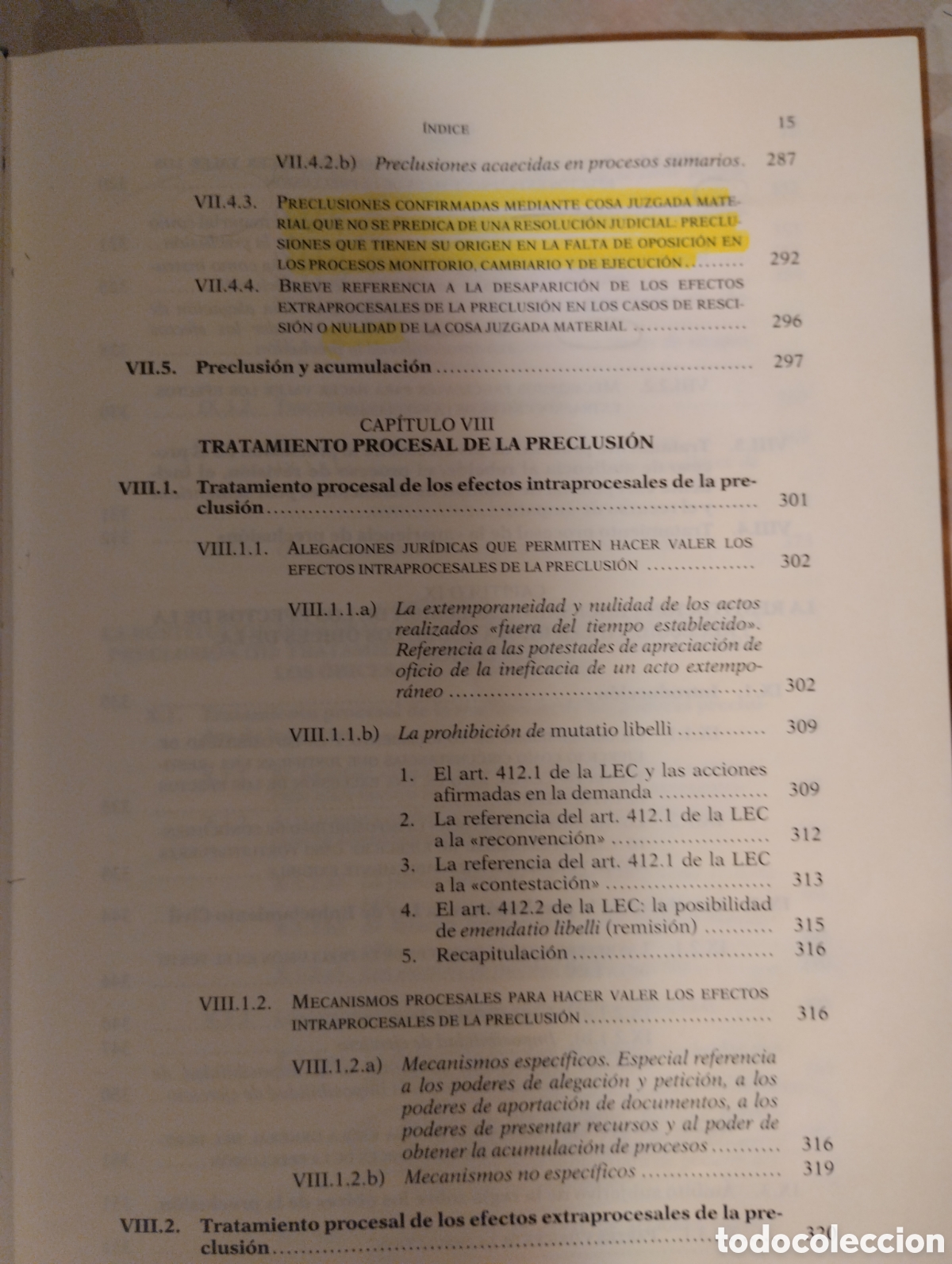 Libros de segunda mano: LA PRECLUSI&Oacute;N EN EL PROCESO CIVI - Foto 14